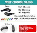 SAIGO Anti-slip Ear Hooks Holder Eyeglasses Retainers Silicone Glasses Temple Holders for Glasses Sunglasses 10 pairs