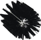 Vikan 5380-103-9 Stiff Tube Brush, Polyester, 3-7/8" x 6-1/2" OAL, Black