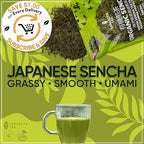 Organic Japanese Sencha Green Tea Loose Leaf | Premium Green Tea from Kagoshima Prefecture | 100% USDA Organic | Fresh & Grassy Flavor | 3oz Bag | High Antioxidants | Non-GMO