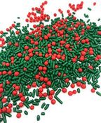 Holly Berry Mix Sprinkles, Bulk Size (1 lb. Resealable Zip Lock Stand Up Bag)