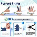 4 Pcs Upgraded Trigger Finger Splint: Trigger Finger Brace Support with 3 Adjustable Fixing Belt, Finger Straightener for Middle/Ring/Index/Pinky/Thumb, Fits for Broken/Straightening/Arthritis