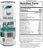 CELSIUS PLAYA VIBE Sparkling Pina Colada, Sugar Free Energy Drink, 12 Fl Oz (Pack of 12)