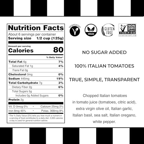 Italians Do It Better Garlic'issimo Garlic Marinara Pasta Sauce - Authentic Italian Tomatoes with Basil, Garlic, Oregano & White Pepper - No Sugar Added, Non-GMO, Preservative-Free - Imported from Italy - 24oz Jar