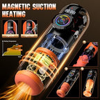 Heating Male Masturbator Penis Pump, Upgrade 5 in 1 Male Sex Toys for Men, AI Interaction APP Control with 9 Vibrating & Licking & Thrusting & Suck Modes, Adult Sex Toy Machines Devices Pocket Pussy