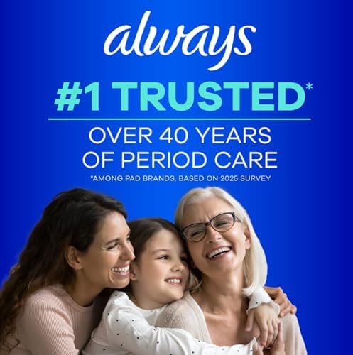 Always Ultra Thin Pads with Wings, Size 2, Long Super, 126 Count (3 Packs of 42)