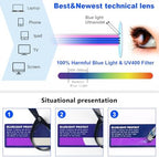 MMOWW Cat Eye Reading Glasses Fashion Cute Reader for Women