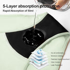 Battewa Cotton Incontinence Underwear for Women High Waisted Leak Proof Panties Bladder Leak Protective Briefs Adult Pee Proof Assurance Underwear (L 4 Pack)