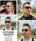 Eyekepper TR90 Unbreakable Sports Half-Rimless Bifocal Sunglasses Baseball Running Fishing Driving Golf Softball Hiking