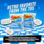 Zotz Fizzy Old Fashioned Hard Candy Fruit Flavored Blue Raspberry Candy, Individually Wrapped Hard Candy, From Italy Since 1970 (Bag 46 Units)