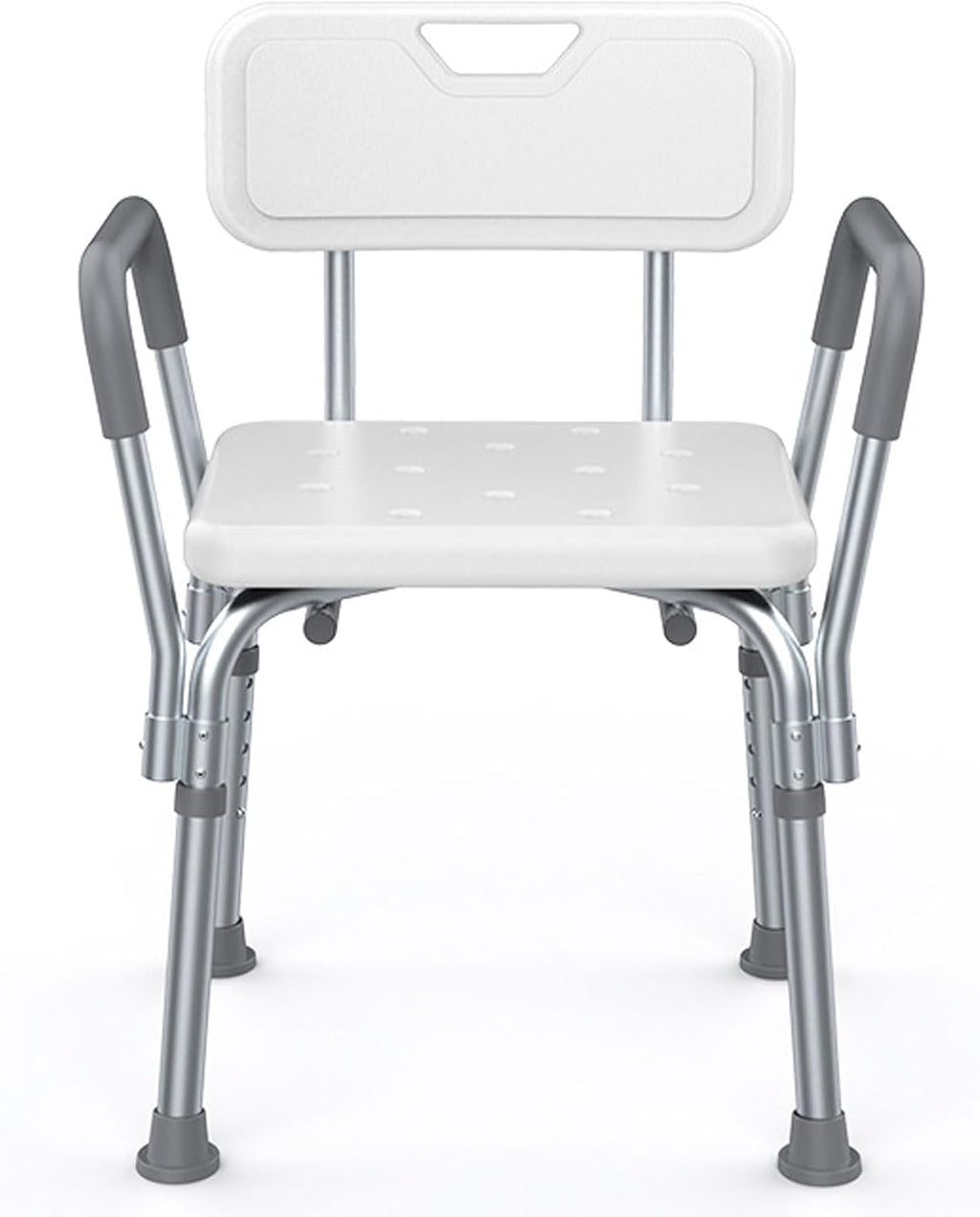 Shower Chair Seat with Padded Armrests and Back, Heavy Duty Shower Chair for Bathtub, Slip Resistant Shower Seat with Adjustable Height, for Inside Shower (A 1)