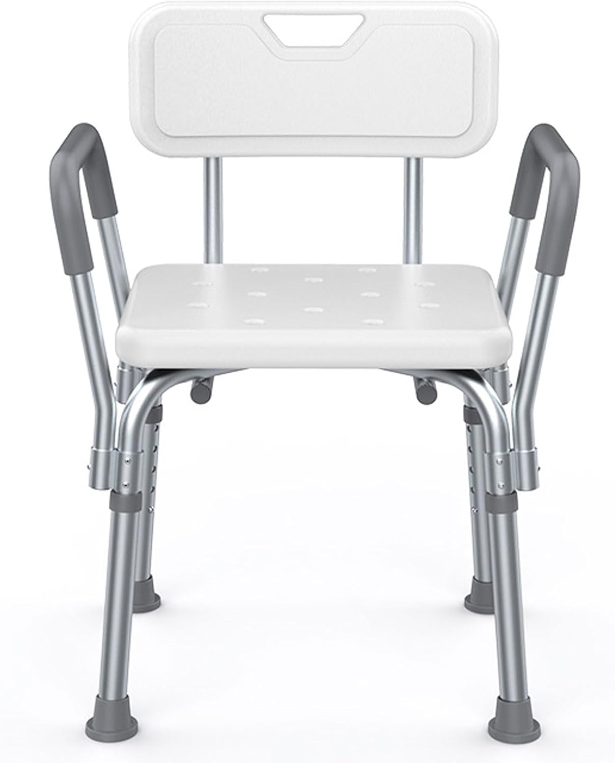 Shower Chair Seat with Padded Armrests and Back, Heavy Duty Shower Chair for Bathtub, Slip Resistant Shower Seat with Adjustable Height, for Inside Shower (A 1)