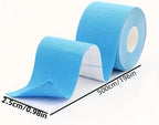 1 Roll 1 Roll of 2.5cm x 5m Spandex Elastic Kinesiology Tape for Sports, Muscle Support and Workout