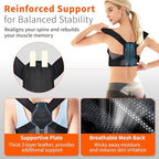 Posture Corrector for Women, Adjustable Upper Back Brace with Enhanced Support, Invisible Under Clothes, Breathable Back Straightener for Neck, Back Pain Relief, Correct Hunchback, Slouching (Small)