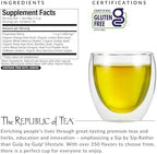 The Republic of Tea – Beauty Brain Beautifying Botanicals Lemon Balm Kiwi Tea, 36 Tea Bags, Herbal Blend, Caffeine Free, Gluten Free