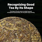 YUANSHENG Organic Raw Pu erh Tea Cake, 7.06 Oz USDA Certified Aged Fermented Pu-Erh Tea Cake, Chinese Yunnan Ancient Tree Puerh Black Tea for Daily Drink and Gift, Mellow & Smooth