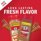 McCormick Ground Cinnamon, Non-GMO, Aged Up to 15 Years, Brings Rich Cinnamon Flavor to Savory & Sweet Recipes, 7.12 oz