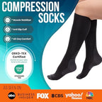 Compression Socks for Women & Men (20-30 mmHg) Support for Flying and Travel, Nurses, Sports and Everyday Wear