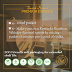 Kentucky Bourbon Whiskey Flavoring Essence (5 Pack), Liquor Flavor Refill Packets for Bootleg Kits & Barrel Aging, Swish Barrel Extract for Cocktails, Mixology & Moonshine Distilling, 5 x 20ml (.65oz)