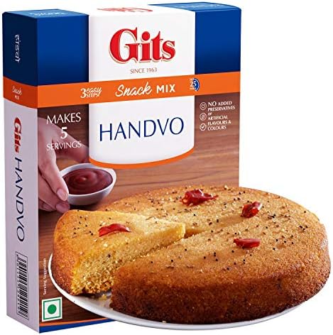Gits Instant Handvo Snack Mix, 800g (Pack of 4 X 200g Each)