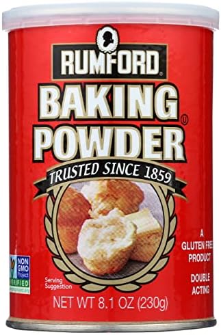 Rumford Baking Powder, Gluten Free, Non GMO, 8.1 Ounce (Pack of 12)