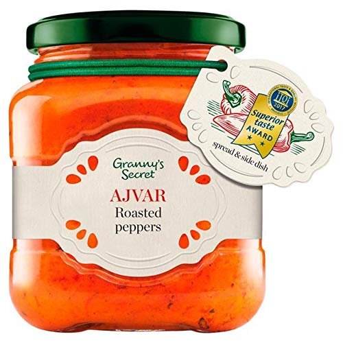 Granny's Secret Ajvar Mild Roasted Red Pepper Spread - 200g (0.44 lbs)