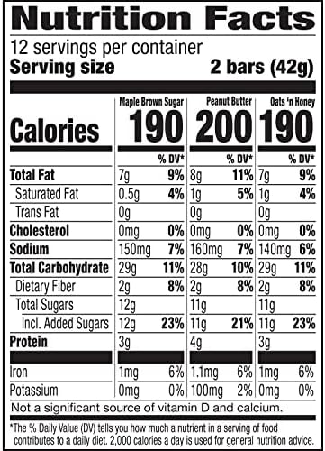 Nature Valley Crunchy Granola Bars, Variety Pack, 24 Bars, 17.88 OZ (12 Pouches)
