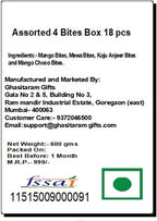 Jaiccha Ghasitaram Rakhi Gifts for Brothers Assorted 4 Bites Box 18 pcs with Beads Rakhi