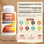 Best Naturals MSM 1000 mg 180 Capsules