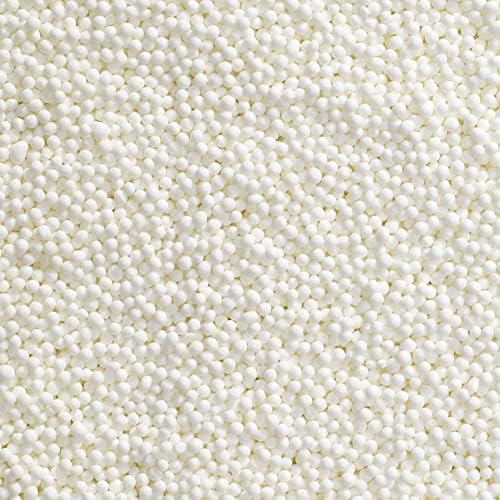 DecoPac White Nonpareils, 30oz/85g, Fancy Sprinkles in Handheld Container, Edible Sprinkles For Celebration Cakes, Cupcakes, Cookies and Donuts, (21345)