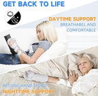 Fanwer Stroke Resting Hand Splint Left&Right, Hand Brace Splint for Stroke Patients - Functional Night Immobilizer Wrist Finger Brace Support for Straightening Fingers, Arthritis, Carpal Tunnel Syndrome (Right)
