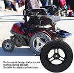 BestAlice Walker Wheels Replacement, 10 Inch Wheels for Walker, Electric Wheelchair Front Wheel, Wheelchair Caster Wheels Electric No Inflation Polyurethane 6001 Bearing 12mm 10x2 Hole