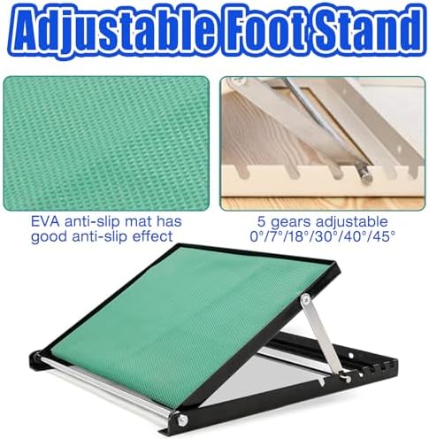 CANEVE 4 Wheels Rehabilitation Standing Frame with Ankle Orthosis, Walkers for Seniors, Hemiplegia Stroke Rehabilitation Stander Adult Walker Walking Aid for The Disabled, Height Adjustment,White