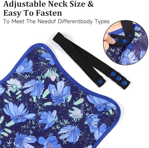 3 Pcs Adult Bibs For Women Senior, Reusable Waterproof Bibs For Adult, Clothing Protector With Crumb Catcher