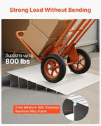 VEVOR Door Threshold Ramp, 6 inch Rise, Aluminum Alloy Threshold Ramp Rated 800 lbs Load Capacity, Handicap Ramps for Home Steps for Wheelchair, Scooters, Power Chairs, Walkers, Bicycle, Tricycle