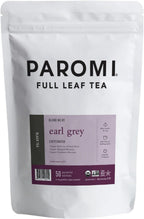 Paromi Earl Grey Organic Black Tea, Resealable Pouch, 50 Count