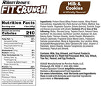 FITCRUNCH Snack Size Protein Bars, World’s Only 6-Layer Baked Bar, Just 3g of Sugar & Soft Cake Core (9 Count, Milk & Cookies)