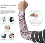 Supdreamc Summer UPF 50+ Protection Ice Cooling Arm Sleeves for Running Golf Hand Elbow