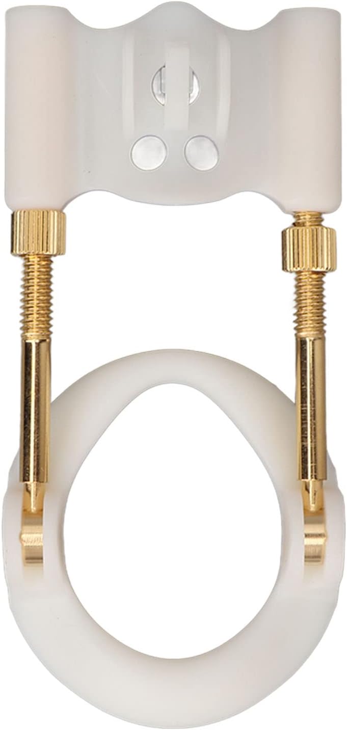 Men Size Stretcher Kit - Male Bracket Extender Tool to Adjust Size, Easy Detachable Strength Training Device for Men - White Gold