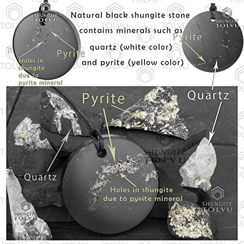 Shungite Pendants - Various Geometric Shapes - Authentic Stone - Certified