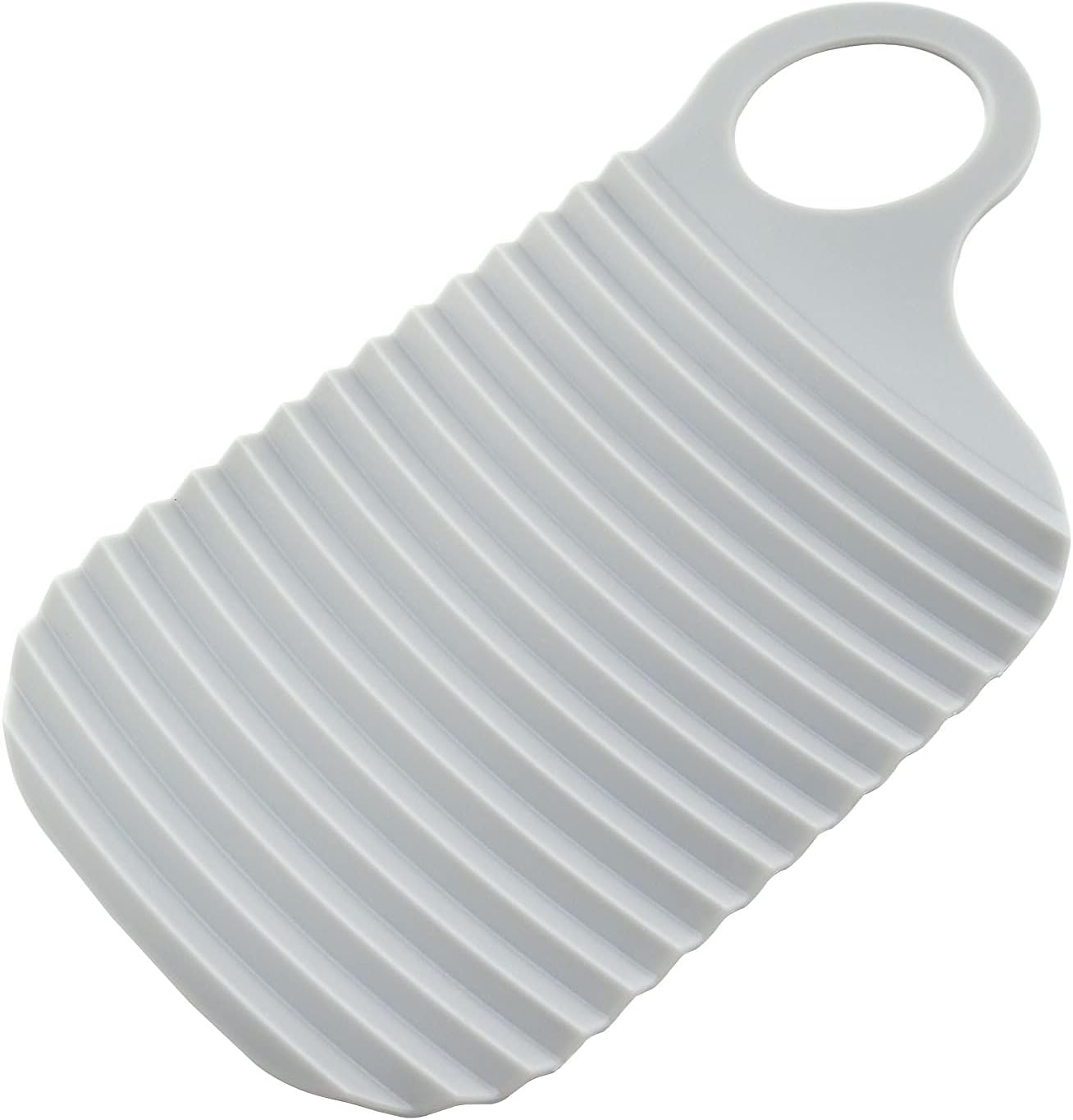 ZYAMY Hand-held Mini Washboard, Plastic Washboard, Laundry and Scrubbing Clothes, Suitable for Home Travel, Outdoor, Gray
