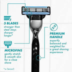 Gillette Mach3 Razor for Men, 1 Razor Handle + 1 Blade Refill