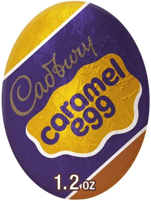 Milk Chocolate Caramel Eggs 10 Count Indvidually Wrapped Eggs Filled with Creamy Caramel (1.2 Oz.) Great for Easter Basket Fillers, Spring Gift Stuffers and Baking!
