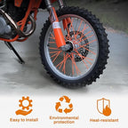 E-riding Bicycle Bike Spoke Protector- 72Pcs Spoke Decoration for Motorcycles, Wheelchairs, Cross-Country Motorcycle Pipe Trim for 8"-21" Rims