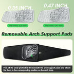 JL-Group Adjustable Arch Support Inserts with Replaceable Orthotic Arch Pads, Wearable Arch Bands for Plantar Fasciitis Pain Relief, Flat Feet & Fallen Arches, High Arches