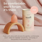 Saalt Soft Menstrual Cup – Reusable Period Cup – Made for Comfortable, Leak-Free Protection Up to 12 Hours – BPA & Latex Free – Includes Cup & Carry Bag (Small, Desert Blush)