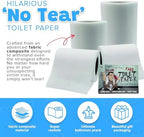No Tear Prank Toilet Paper - Impossible to Rip Gag for Adults and Kids