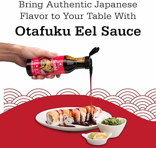 Otafuku Sushi Eel Sauce for Sushi Rolls, Japanese Unagi Sauce Gluten Free, 15 Oz