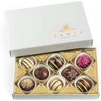 Fames Chocolates Gourmet Truffle Collection – 8-Piece Premium Chocolate Gift Box for Birthday, Holiday, Thank You, Corporate – Dairy-Free, Kosher, Vegan Gifts