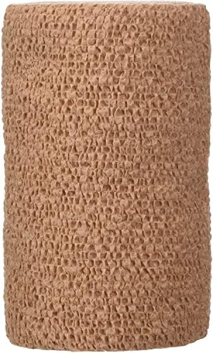 3M Coban Self Adherent Wrap - Tan, 4 in X 5 Yards, Elastic (5 Pack)