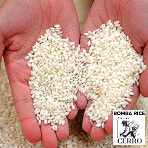 Bomba Paella Rice D. O. Valencia - Arroz Bomba, the White Rice from Spain 1 Kg (2.2 lbs)